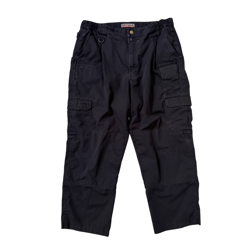 5.11 Tactical Cargo Pants Black Ripstop Utility Workwear Men's Pants